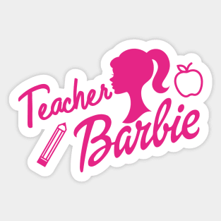 Teacher Barbie Sticker